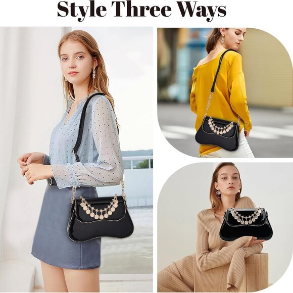 Elegant Small Leather Crossbody Purse for Women – Adjustable Strap, 10.6” Design - Picture 2 of 8